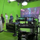 Mur LED de la plateforme Telomedia de l’Université de Toulon