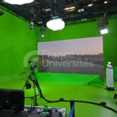 Mur LED de la plateforme Telomedia de l’Université de Toulon