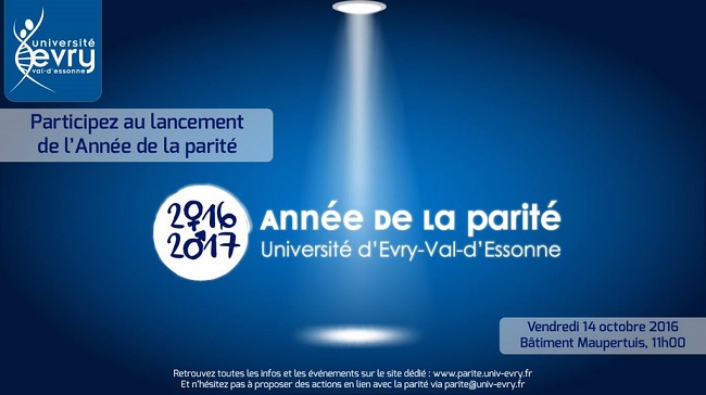 Coup de projecteur : l’université d’Evry-Val d’Essonne lance l’année de la parité