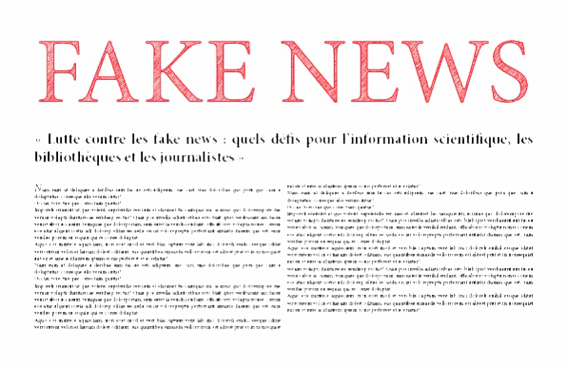 « Lutte contre les fake news : quels défis pour l’information scientifique, les bibliothèques et les journalistes ? »