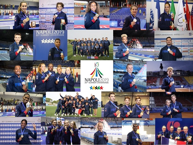 Universiades 2019 : félicitations aux athlètes étudiants français