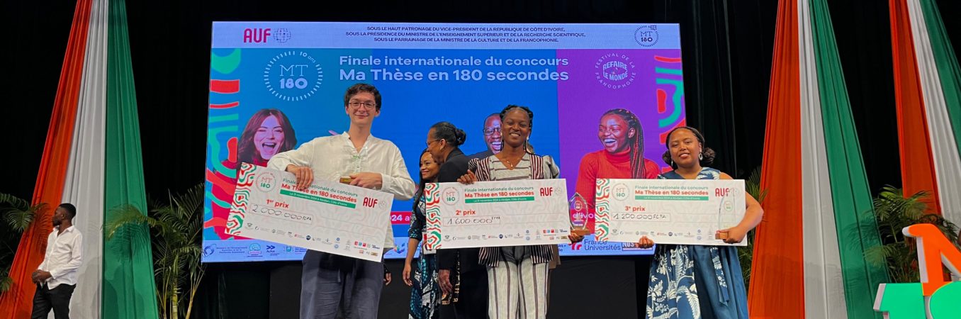 Le doctorant belge Antoine Ide remporte le prix 1er prix du jury lors de la finale internationale de « Ma thèse en 180 secondes »