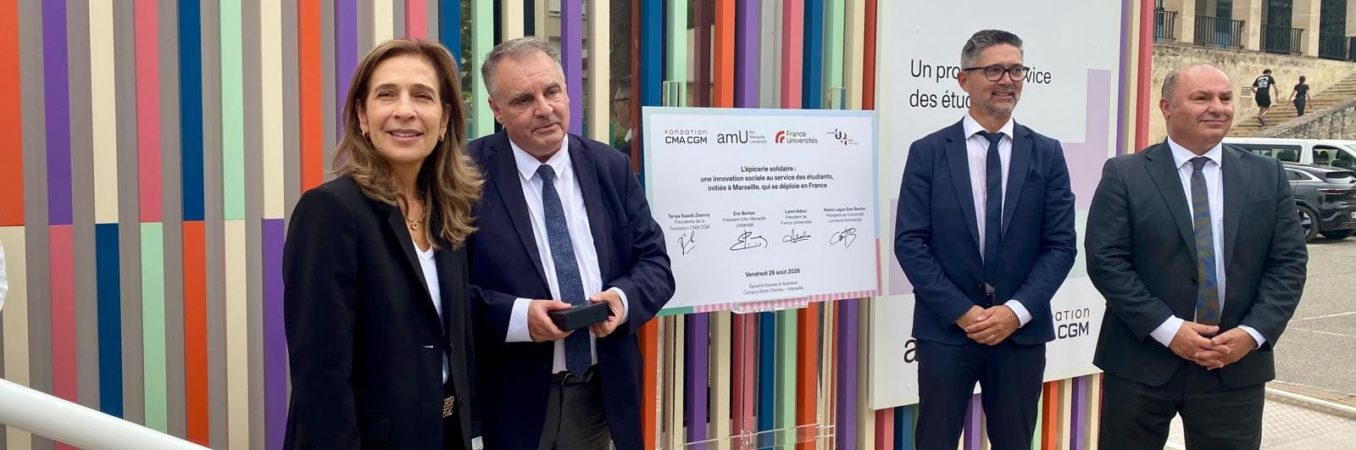 France Universités s’engage avec la Fondation CMA CGM pour développer des épiceries solidaires dans les universités