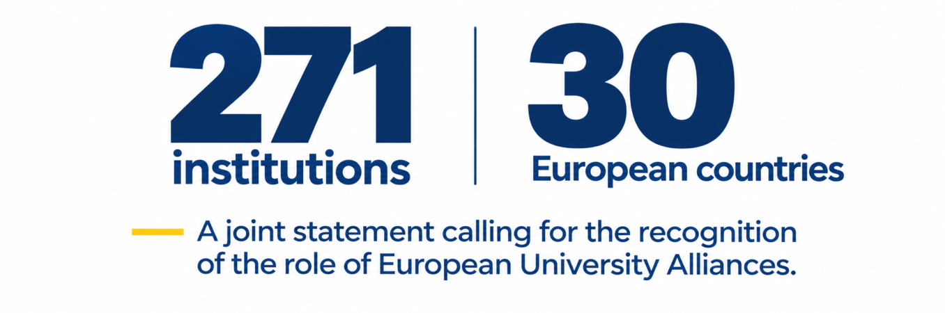 271 institutions from 30 European countries call for the recognition of the role of European University Alliances to support Europe's competitiveness in the 2028–2034 Multiannual Financial Framework